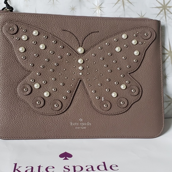 Nwt Kate Spade Butterfly Clutch - Picture 4 of 6